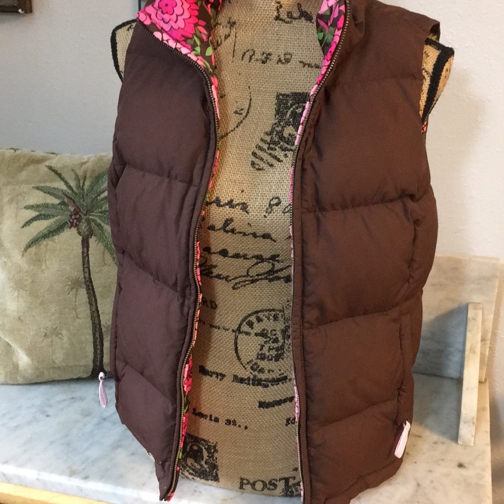 New Reversible Lilly Pulitzer Down Vest Fabulous S - Picture 2 of 8